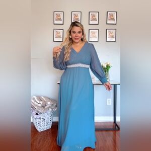 Formal Dresses for Women, Long Sleeve Evening Dress PLUS SIZE NEW 2026